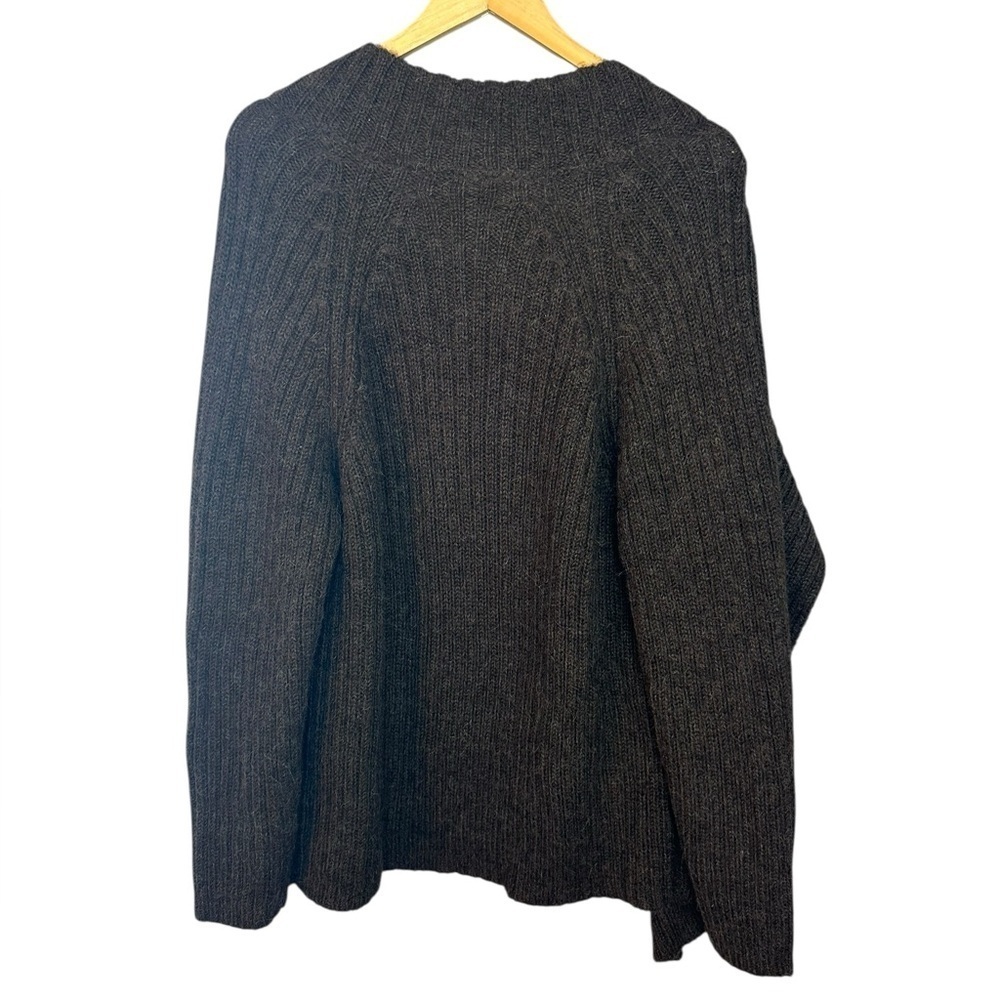 NAU NAZCA Women's Cardigan Superfine Alpaca Knit Brown Sweater L - Picture 8 of 9